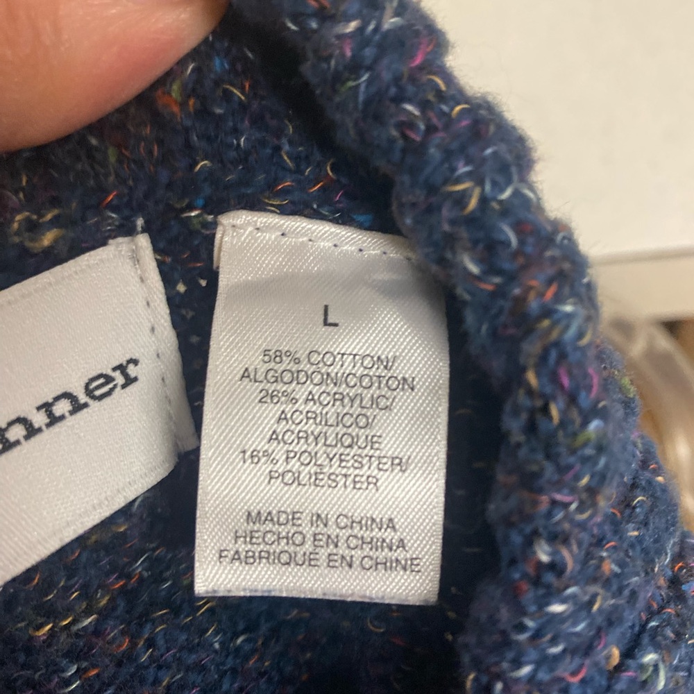 Alfred Dunner Multicolor Patchwork Knit 3 Button … - image 6